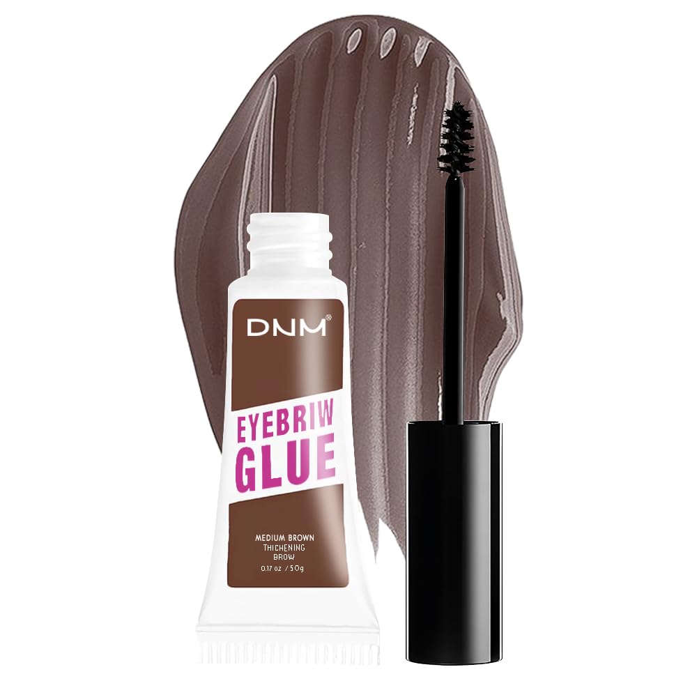 Kaely PROFESSIONAL MAKEUP Brow Glue, Tinted Eyebrow Gel, Eyebrow Mascara Waterproof, gel para cejas a prueba de agua, Eye Brow Fast Sculpt, Vegan & Cruelty-Free, 1Pcs-03 Medium Brown