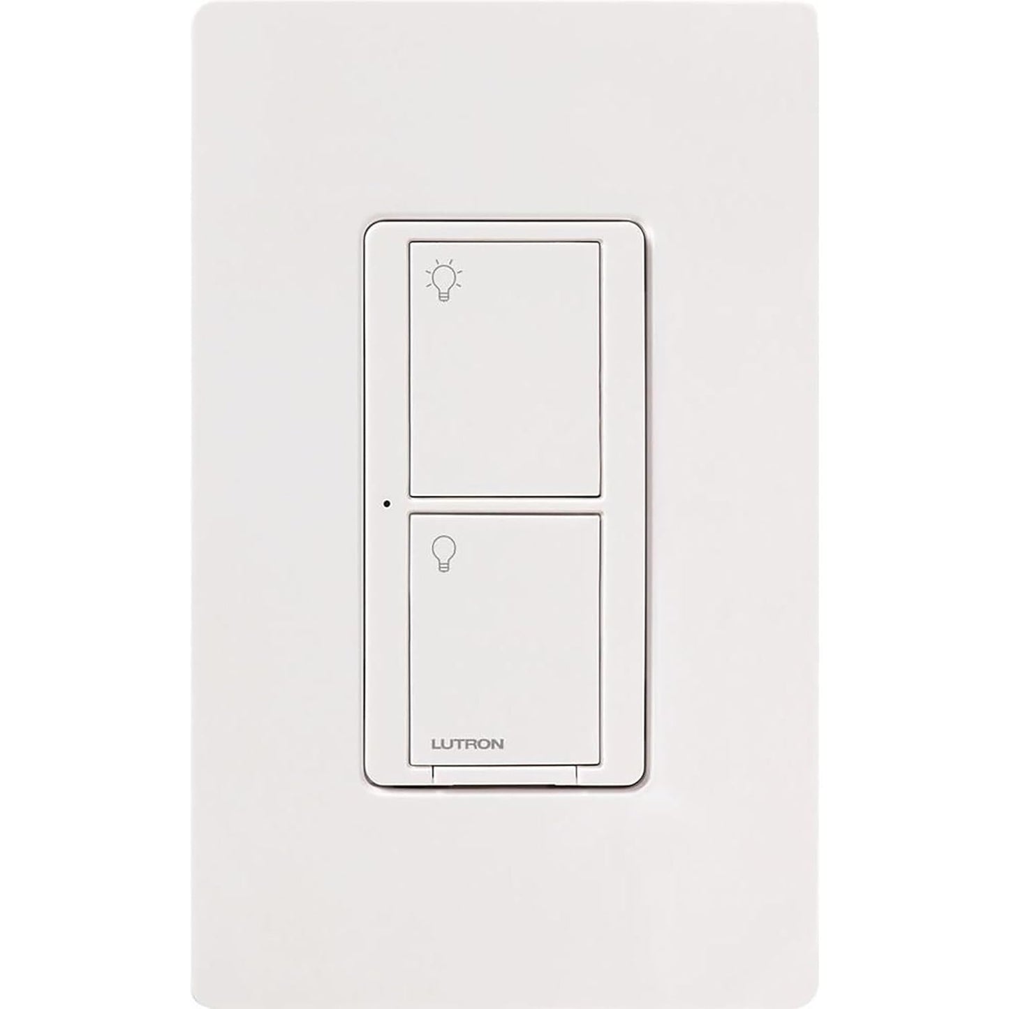 Lutron Caseta Original Smart Light Switch (Lutron Smart Hub Required), for Home, LED Lights, and Fans, 6 Amp, Single-Pole/3-Way, Neutral Required, PD-6ANS-WH 3 Pack, White