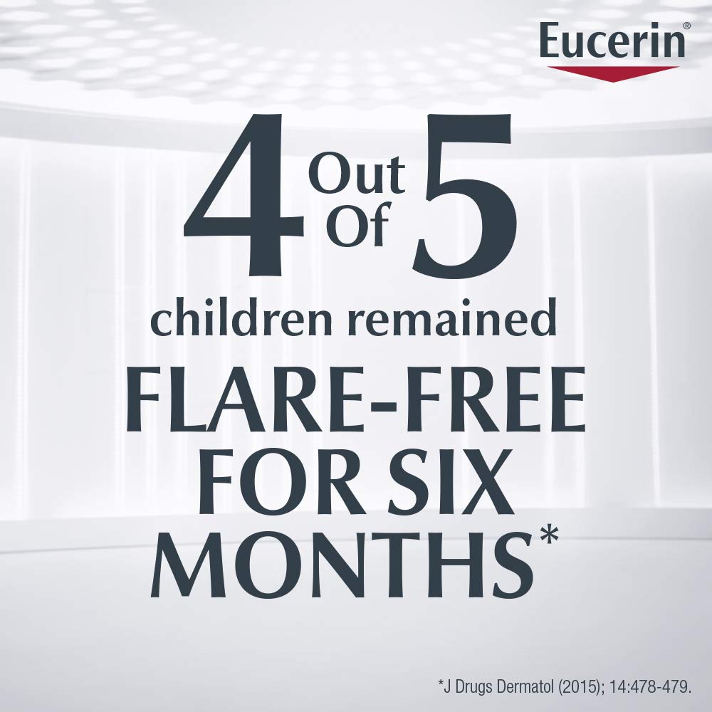 Eucerin Eczema Relief Cream, Full Body Lotion, Moisturizing Eczema Cream with Colloidal Oatmeal (Skin Protectant) and Ceramide 3, Multi-Pack, 8 Oz Tube, Pack of 3