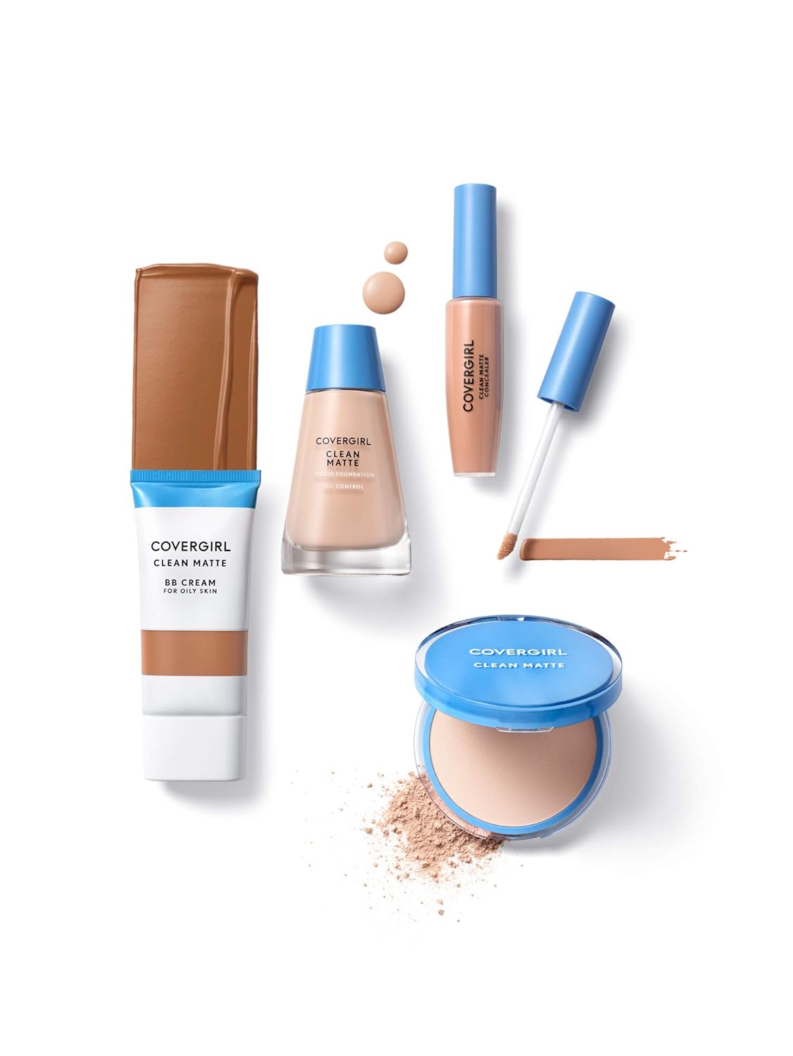 Covergirl Clean Matte BB Cream for Oily Skin, 510 Fair, 1 Fl Oz, Pack of 2 (Packaging May Vary)