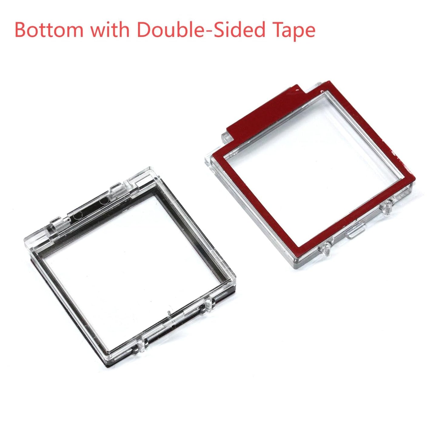 Button Switch Cover, 55mm Dustproof Button Switch Cover Protector with Double-Sided Tape for PC, Computer, Desktop, Industrial Power Switches & Control Panels Square