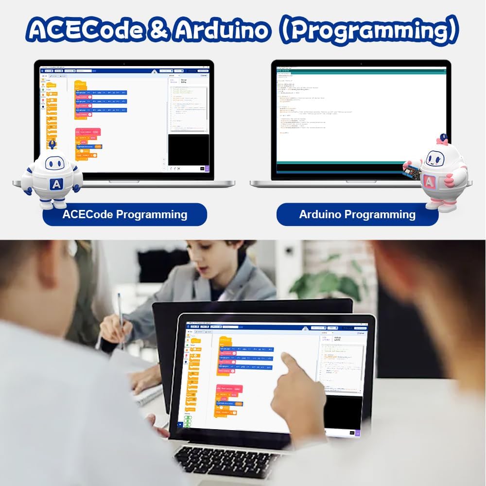 ACEBOTT STEM Robotics Science Kits for Adults, ESP8266 Spider Robot Building Kit, App Remote Control, Walking Crawling Fun Educational Toy for 12 + Year Old Boys, Girls, Teens, Adults Unique Gifts