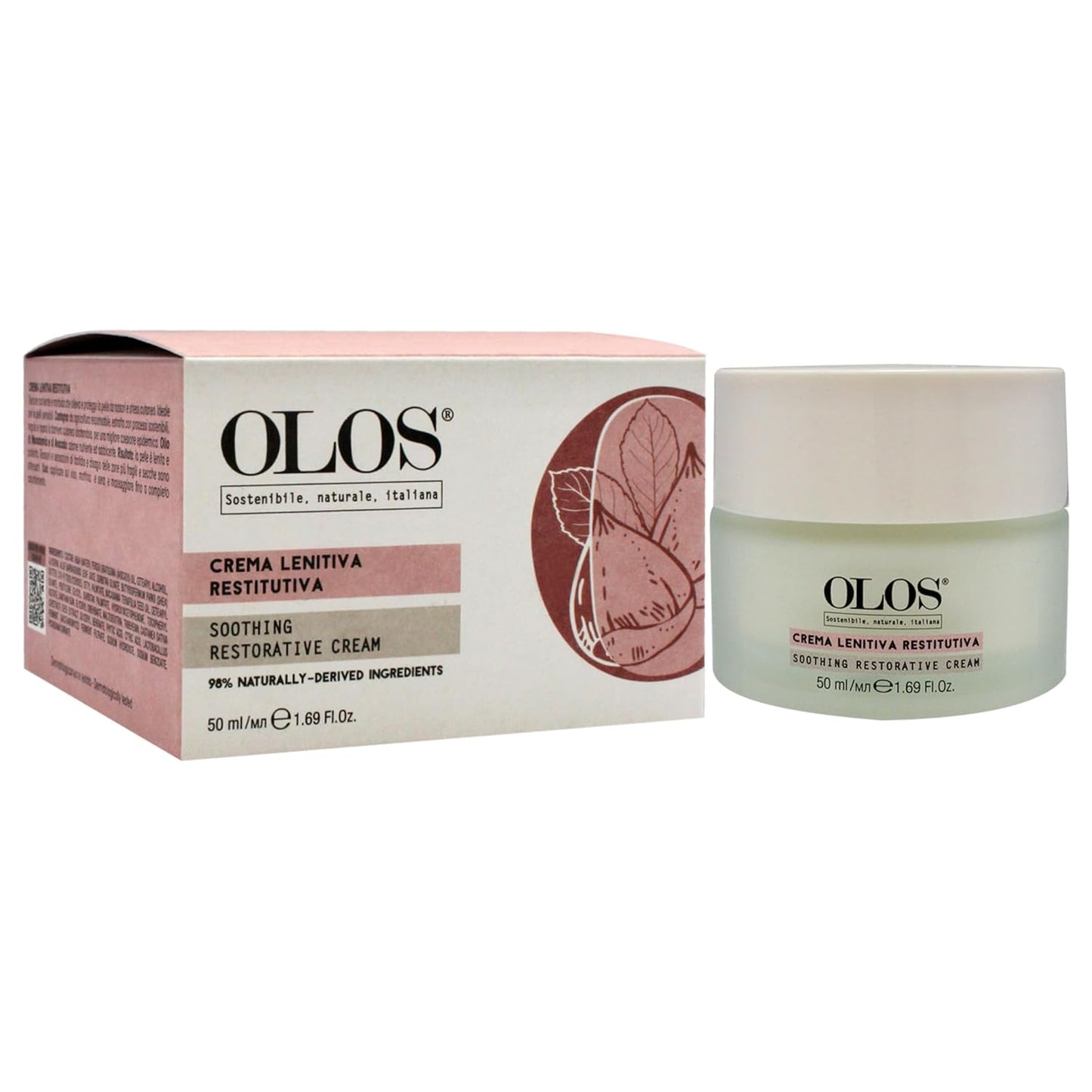 Soothing Restorative Cream - Face Moisturizer - Face Lotion for Stress Signs and Redness - Face Cream with Aloe, Macadamia, Avocado Oil - 1.7 oz