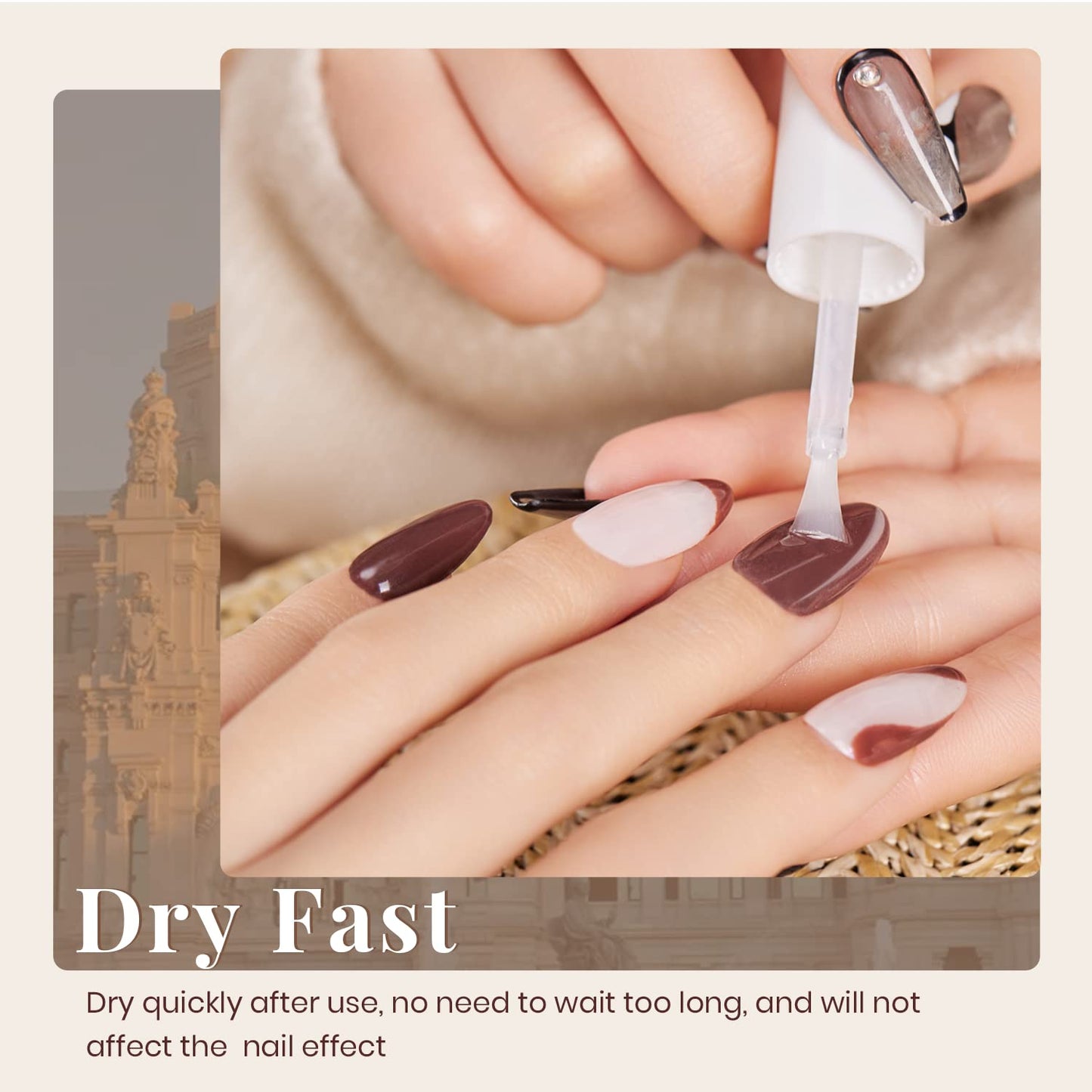 Beetles Dip Powder Liquid Set - 2 In 1 Dip Base & Top Coat and Activator, Dip Nail Liquid Set for Dipping Powders French Nail Design Dip Nail Kit Manicure Gift for Women, 0.51 fl.oz/Bot