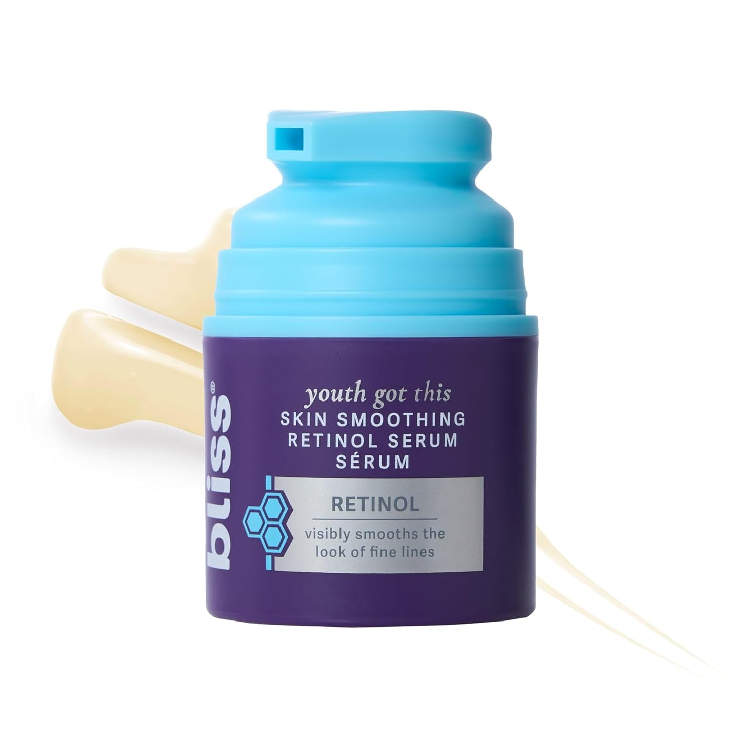Bliss Retinol Serum Youth Got This Advanced Anti-Aging Formula - Reduces Fine Lines & Wrinkles - Dermatologist-Tested - Clinically Proven Results - Fragrance-Free & Vegan - 1 Fl Oz