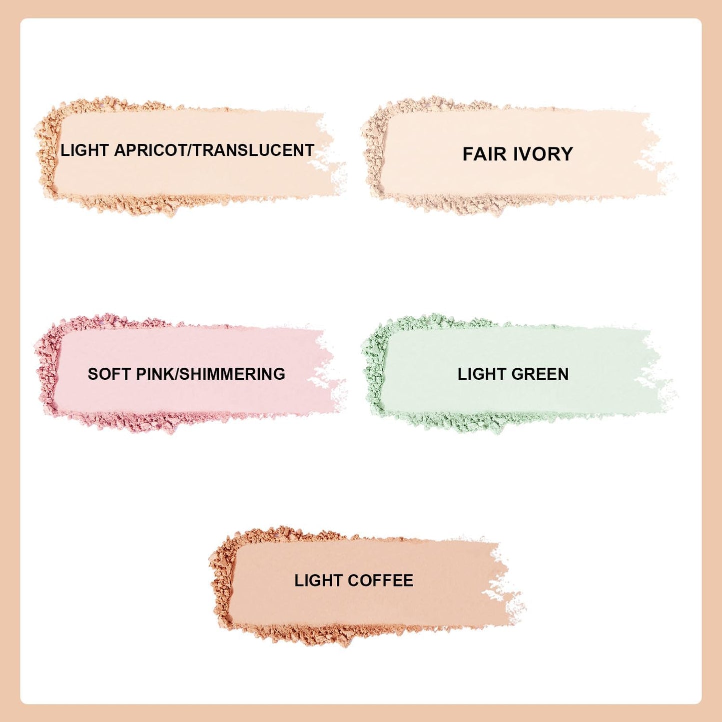 Setting Powder Lightweight Loose Powder Finishing Powder Long-Lasting Face Powder Waterproof with Soft Mushroom Powder Puff & Mirror, Natural Finish,0.28 Oz (Light Coffee/Natural)