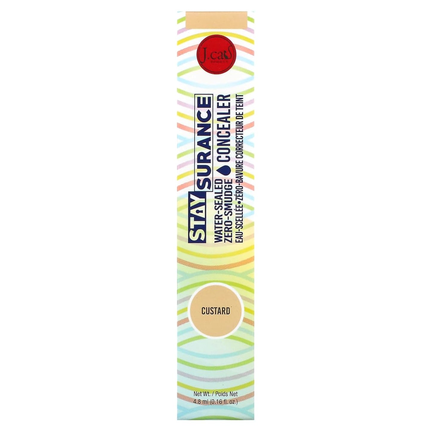 Jcat Beauty Professional Staysurance Water Sealed Zero Smudge Concealer Face and Body + Free ZipBag (SHC107 : CUSTARD)