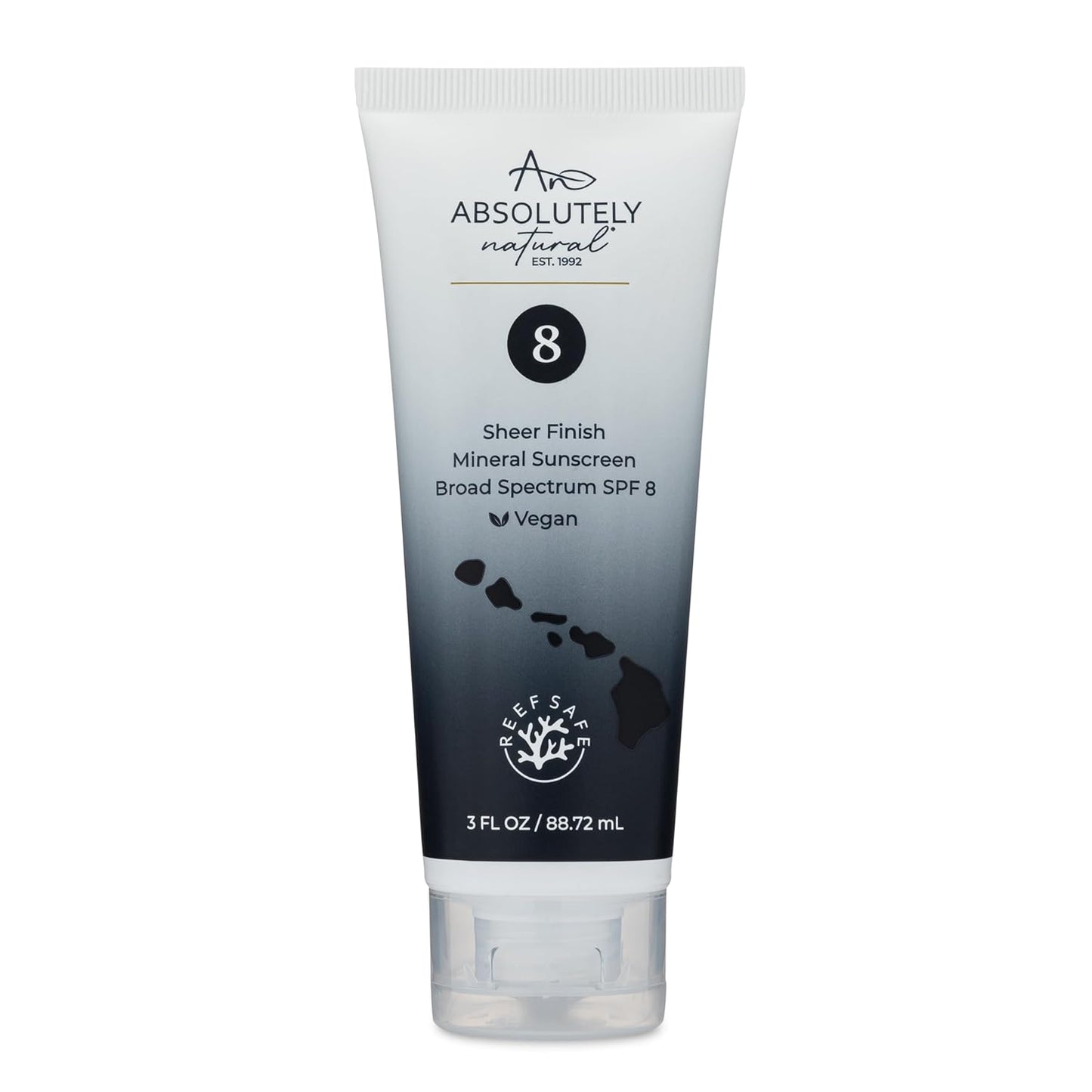 SPF 8 Mineral Sunscreen - Water Resistant Moisturzing Lotion for Body & Face - Non-Nano Zinc Oxide, Vitamin E - 3 Oz