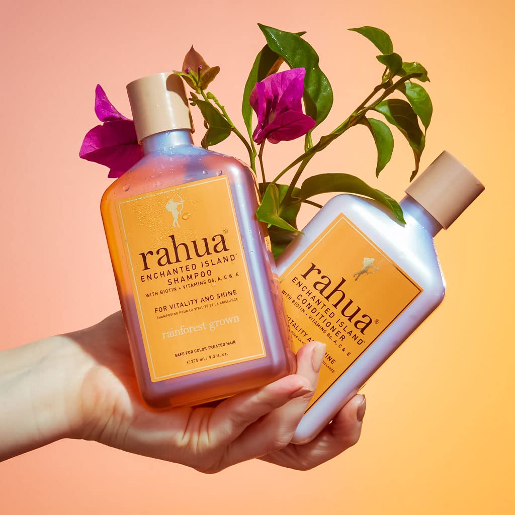Rahua Enchanted Island Hair Conditioner with Biotin, Refill 9.5 Fl Oz, Supports Strength Hair Growth & Shine, All Hair Types, Vitamin C, E, A, B6, Coconut Guava, Nourishing Hair Care for Men and Women