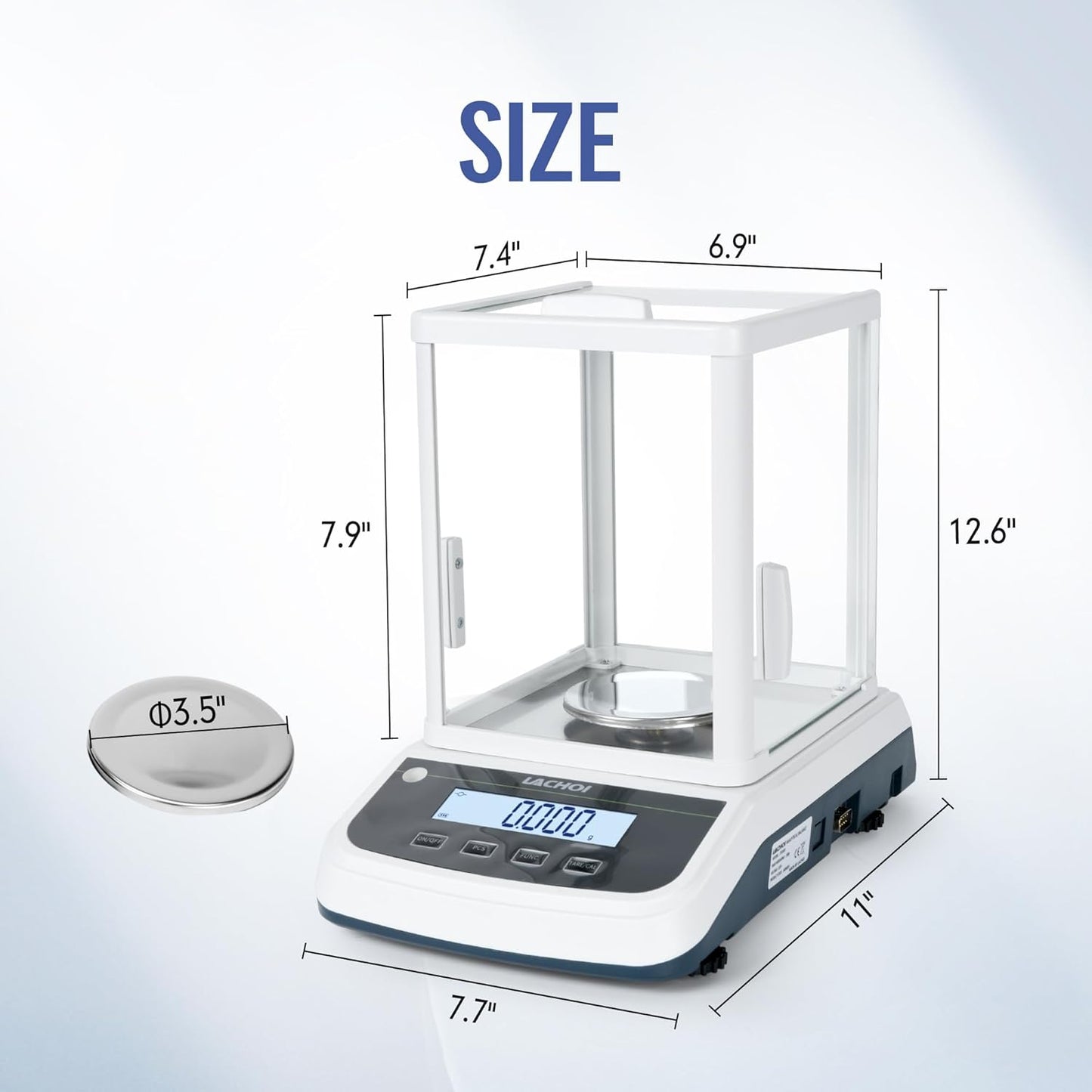 Lab Scale 0.001g×100g Accuracy Digital Lab Analytical Balance Jewelry Scale with Windshield,RS232 Interface Laboratory Analytical Balance (0.001g*100g)