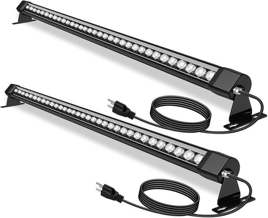 72W LED Wall Washer Light Bar, 4FT 4000K Neutral White Outdoor Wall Washer Lights, 120V Waterproof IP67 LED Light Bar for Outdoor (2 Pack)