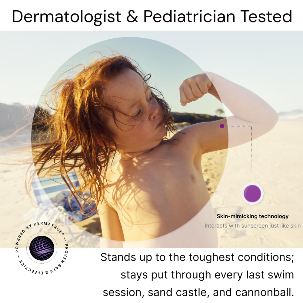 SpotMyUV UV Detection Stickers for Sunscreen with Patented Dermatrue SPF Sensing Technology, Know When to Reapply Sunscreen to Help Prevent Sunburn, 48 Count