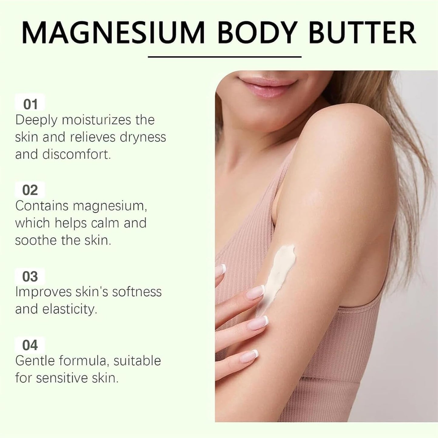 Mama-Bear Neuropathy Cream, Neuropathy Mama Oasis Lotion, Magnesium Body Butter, Magnesium Cream for Neuropathy, Deeply Moisturizes Skin, Keep Soft Smooth (1PCS)