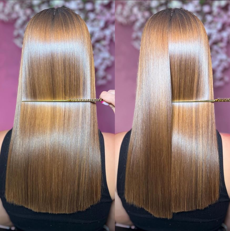 New Brazilian & Blowout Straightening Keratin Hair Treatment STRONG FORMULA Parabens-Free Long Lasting Organic Natural Results with Argan Oil Keratina Brasilera (4PC EXTRA STRENGTH)