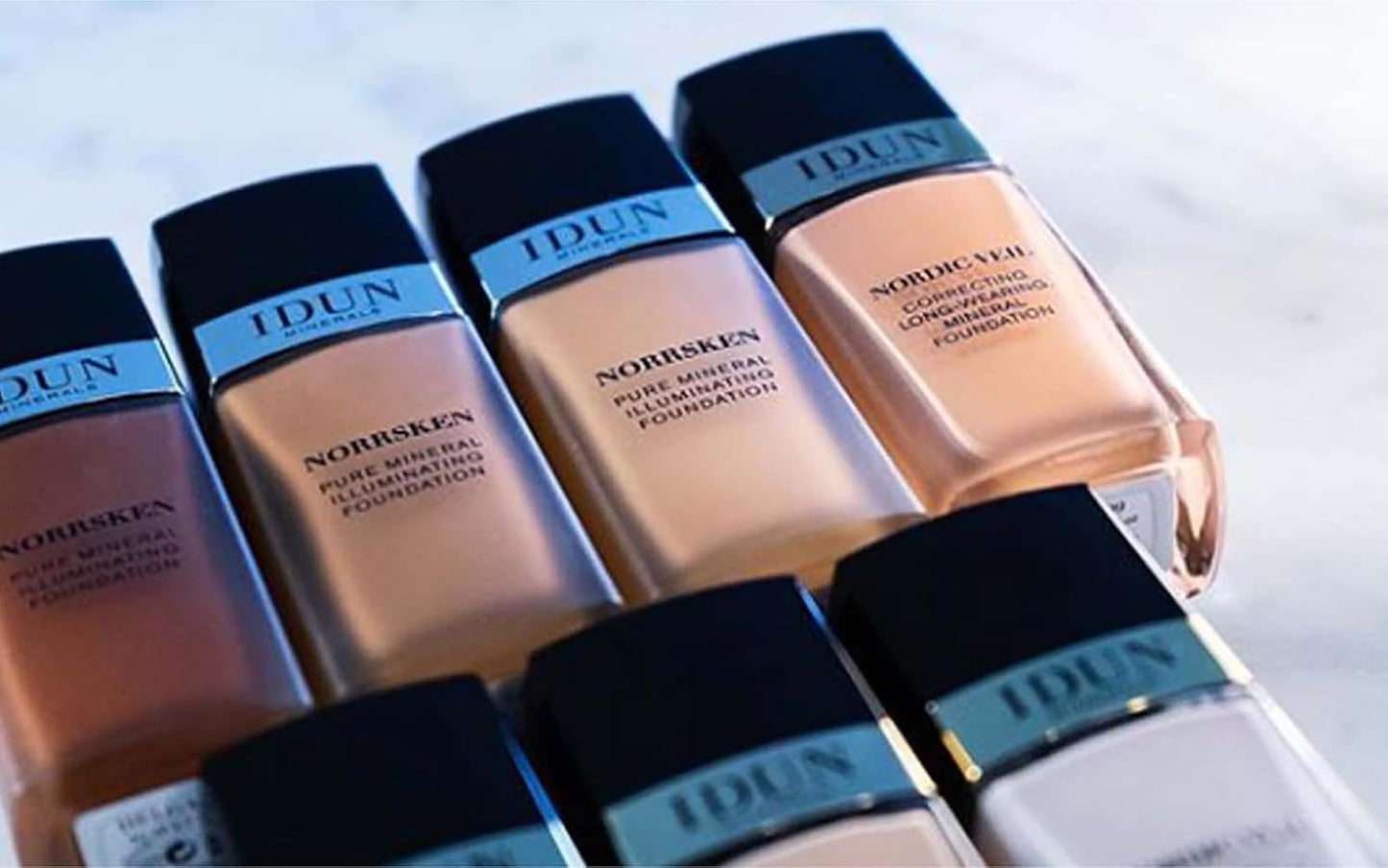Liquid Norrsken Foundation - Silky Smooth Coverage - Luminous, Dewy Finish for Dry and Dull Skin - Water Resistant and Vegan Makeup - 220 Runa - Neutral Olive Beige - 1.01 oz