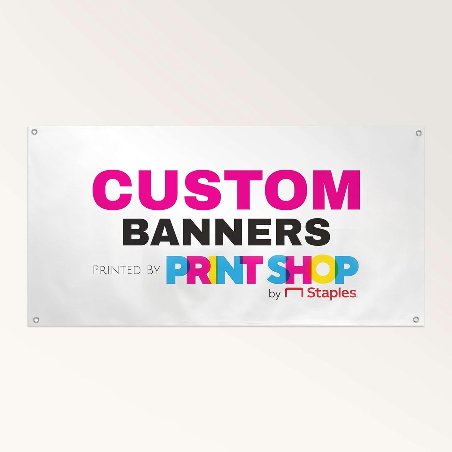 Staples Custom Scrim Vinyl Banner - 36W" x 24L" Quote Banner with 4 Grommets - Durable Outdoor Sign for Events, Promotions, and Business Advertising (School Chalkboard)