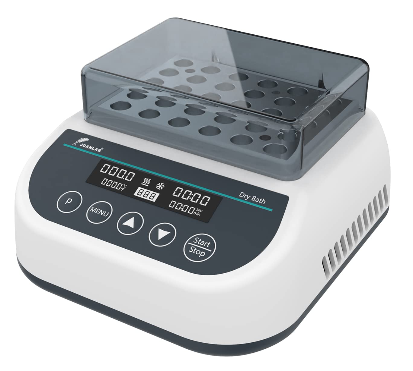 JOANLAB Lab Dry Bath Incubator Digital Laboratory Thermostatic Block Heater with 35 x 1.5ml Heating Block Programmable with Single Heating Function)