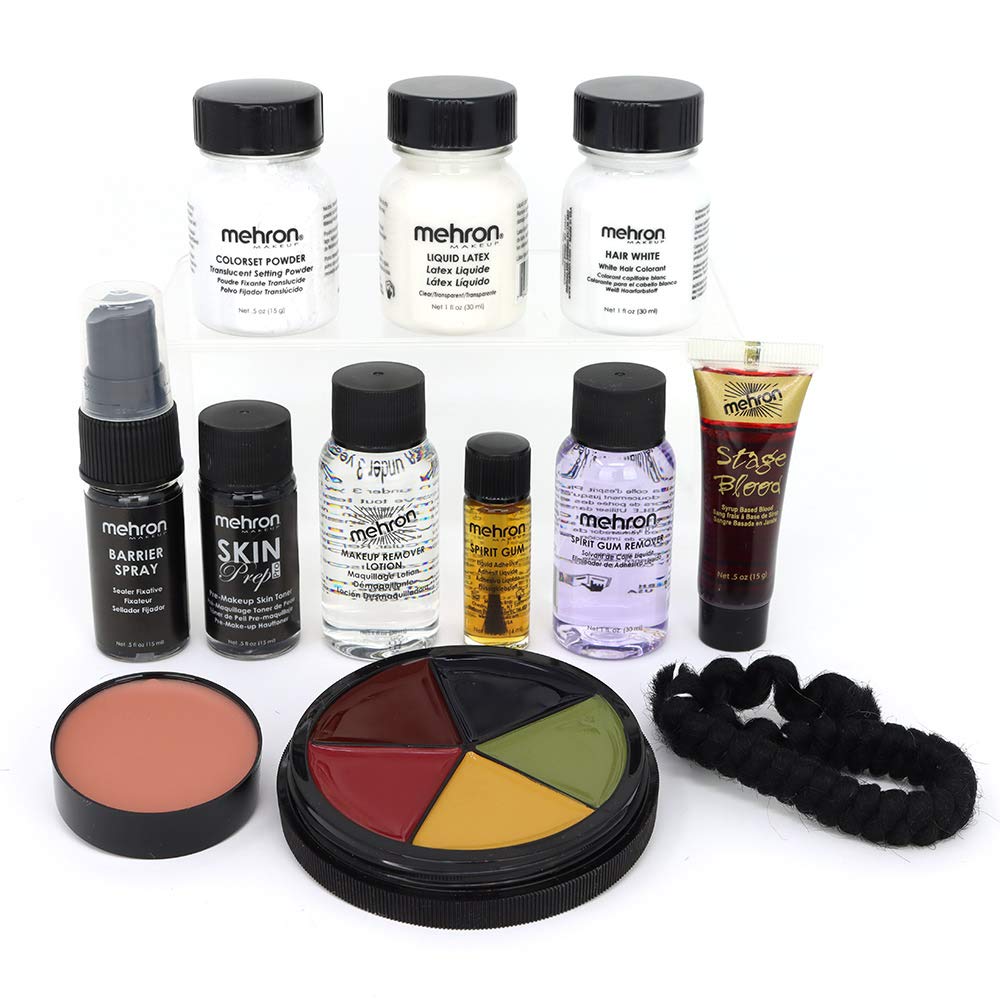 Mehron Makeup Creamblend All-Pro Student Makeup Kit (Olive)