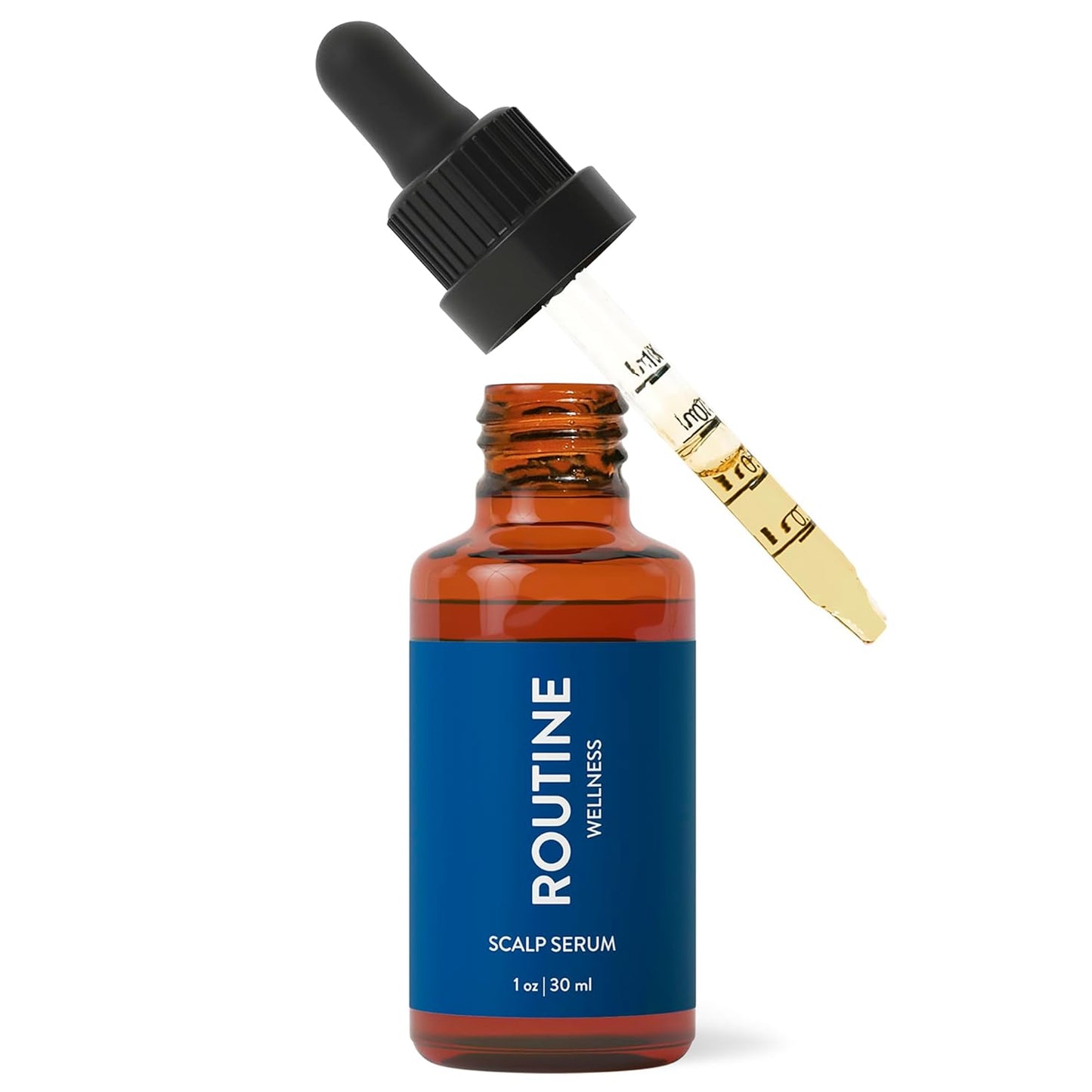 Routine Wellness Scalp Serum for Thinning Hair – Promotes Visibly-Thicker, Fuller-Looking Hair – Lightweight, Science-Backed with Red Clover & Peptides - 30ml