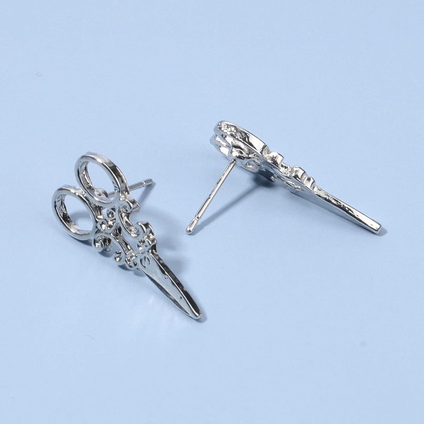 Punk Scissors Stud Earrings Gold Barber Earrings Minimalist Petite Earrings Personalized Earrings for Women and Girls Hair Stylist Gifts