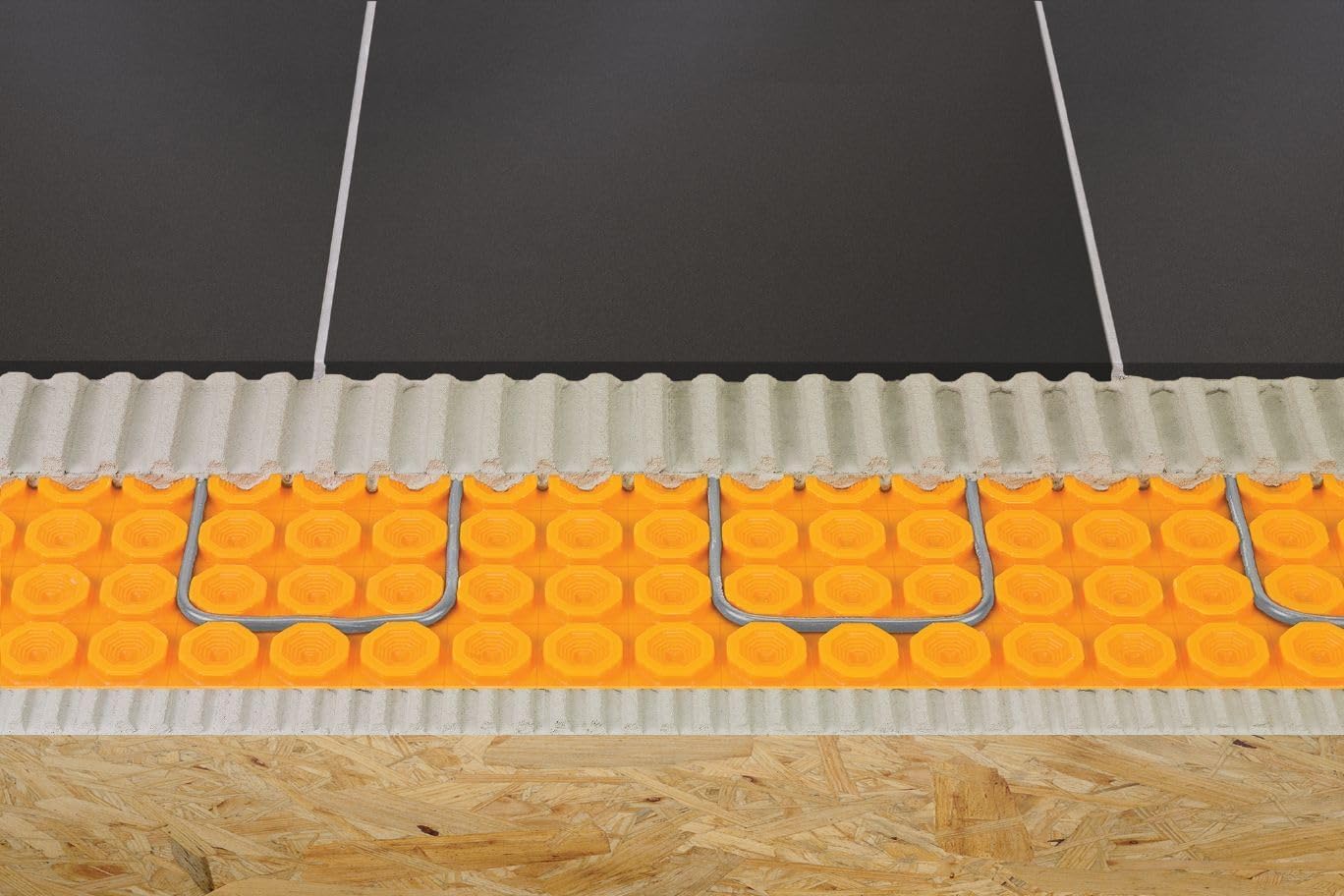 All-in-one Electric Radiant Floor Heating Kit 53 Sq Ft 240V with Smart WiFi Programmable Touchscreen Thermostat, Heating Uncoupling Membrane, Underfloor Heating Cable