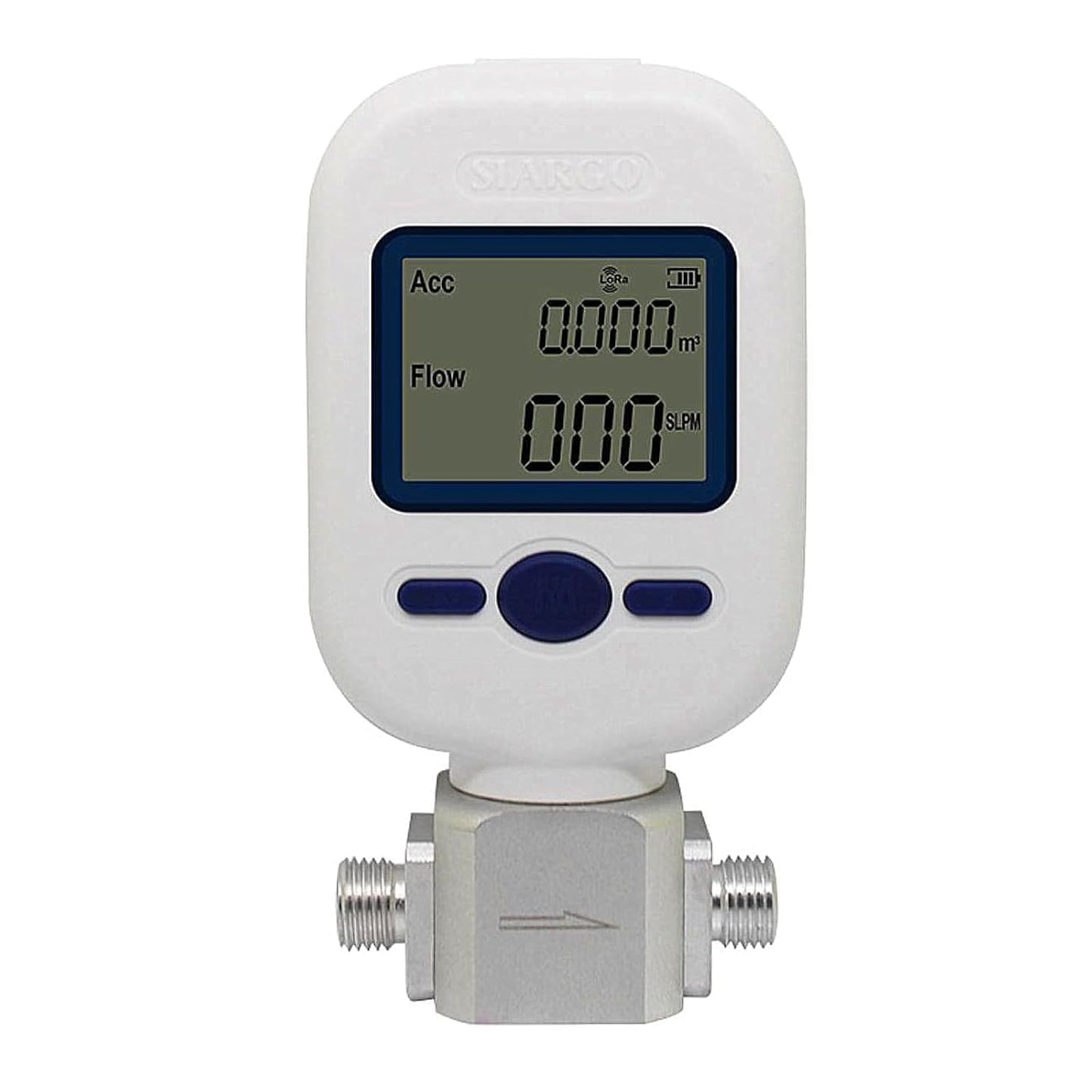 Digital Gas Flow Meter for Air, Portable Gas Mass Nitrogen Oxygen Flow Rate Meter, Compressed Air Digital Display Tester (MF5708 (0-100L/min))