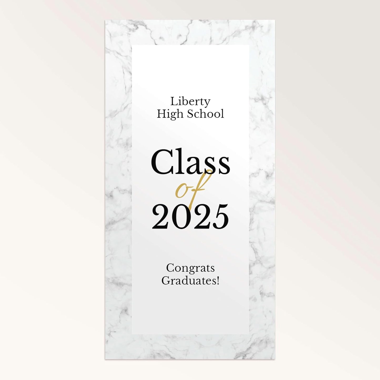 Staples Custom Scrim Vinyl Banner - 24W" x 36L" Quote Banner with 4 Grommets - Durable Outdoor Sign for Events, Promotions, and Business Advertising (Marble)