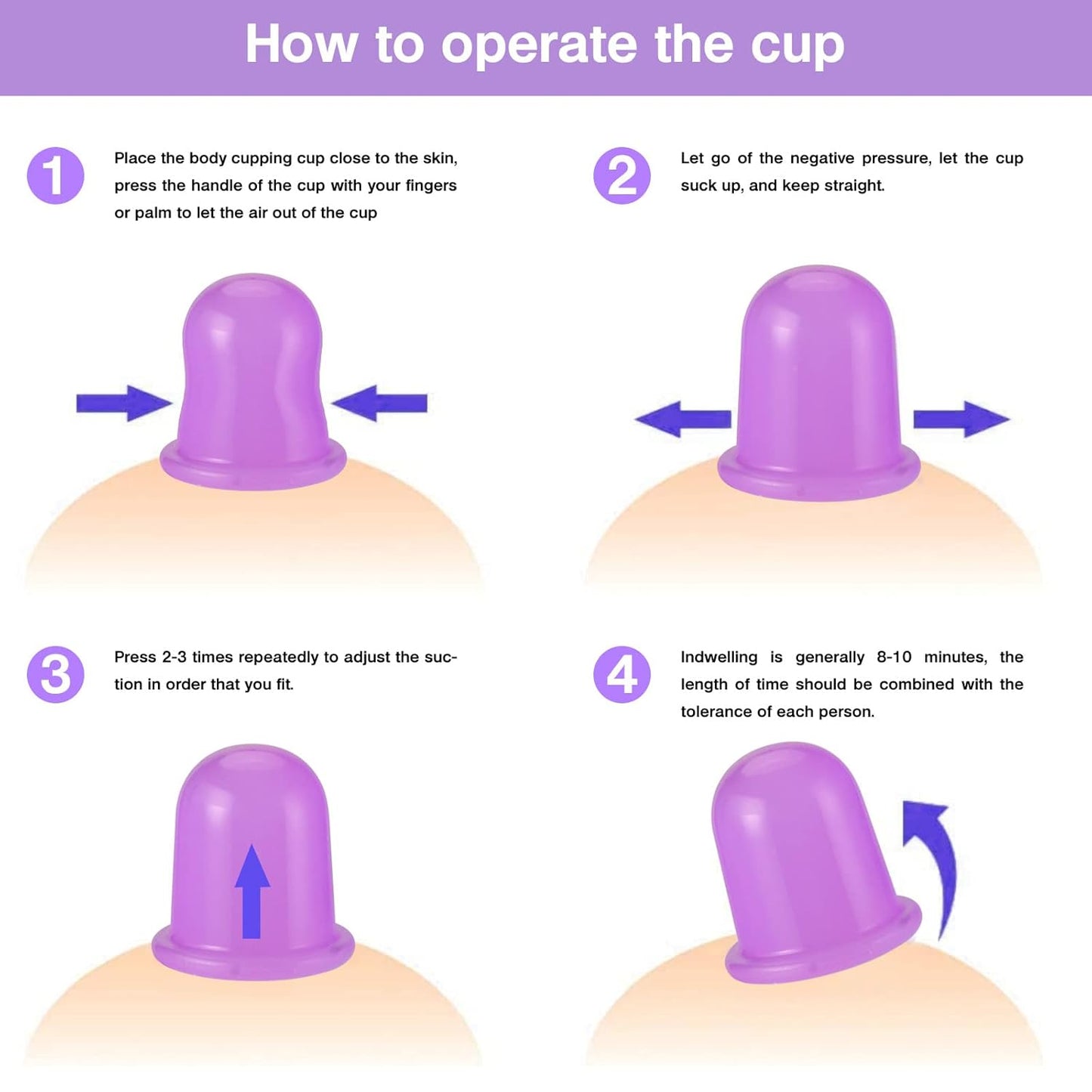 Facial and Body Cupping Set - Face Cupping Set, Improve Face, Eyes and Neck Skin Wrinkles, Therapy Suction Cup for Cellulite Effectively Improve Body Skin Tightness, Anti-Cellulite Cupping Therapy Set