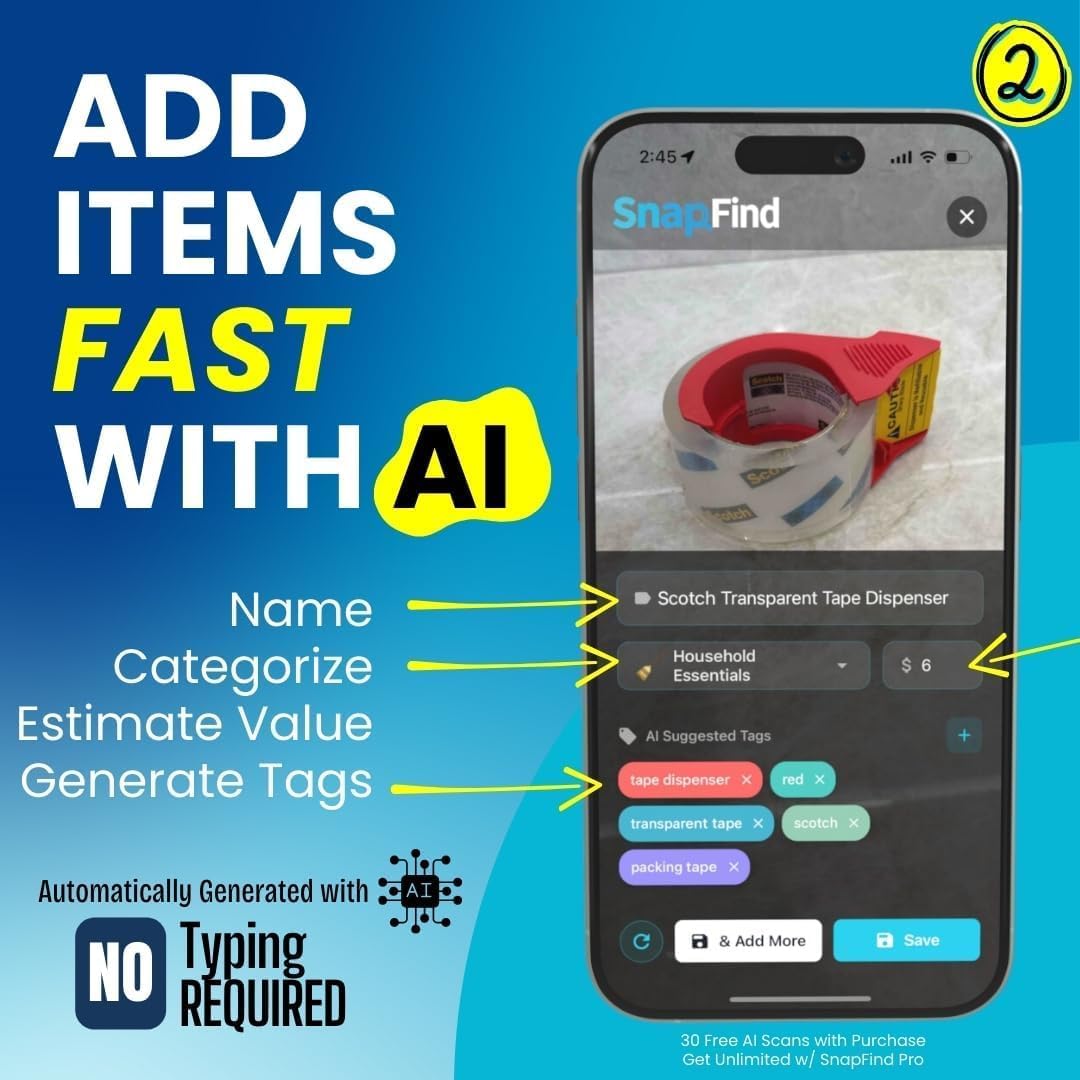Smart QR Code Labels – AI Auto-Labeling, No Typing! Storage Bins & Moving Containers – iOS & Android App – 10 Stickers (3" x 5") (Green)