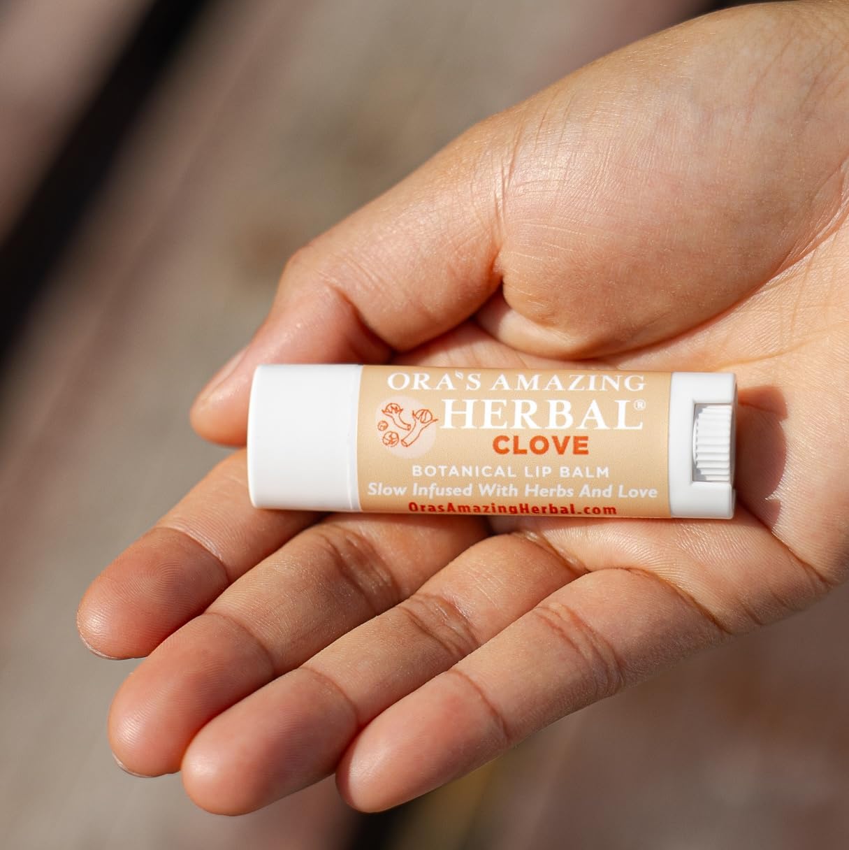 Natural Clove Lip Balm, Herbal Infused Plant Based Lip Balm With Clove Essential Oil, Calendula & More Organic Herbs, 2 pack, Ora's Amazing Herbal