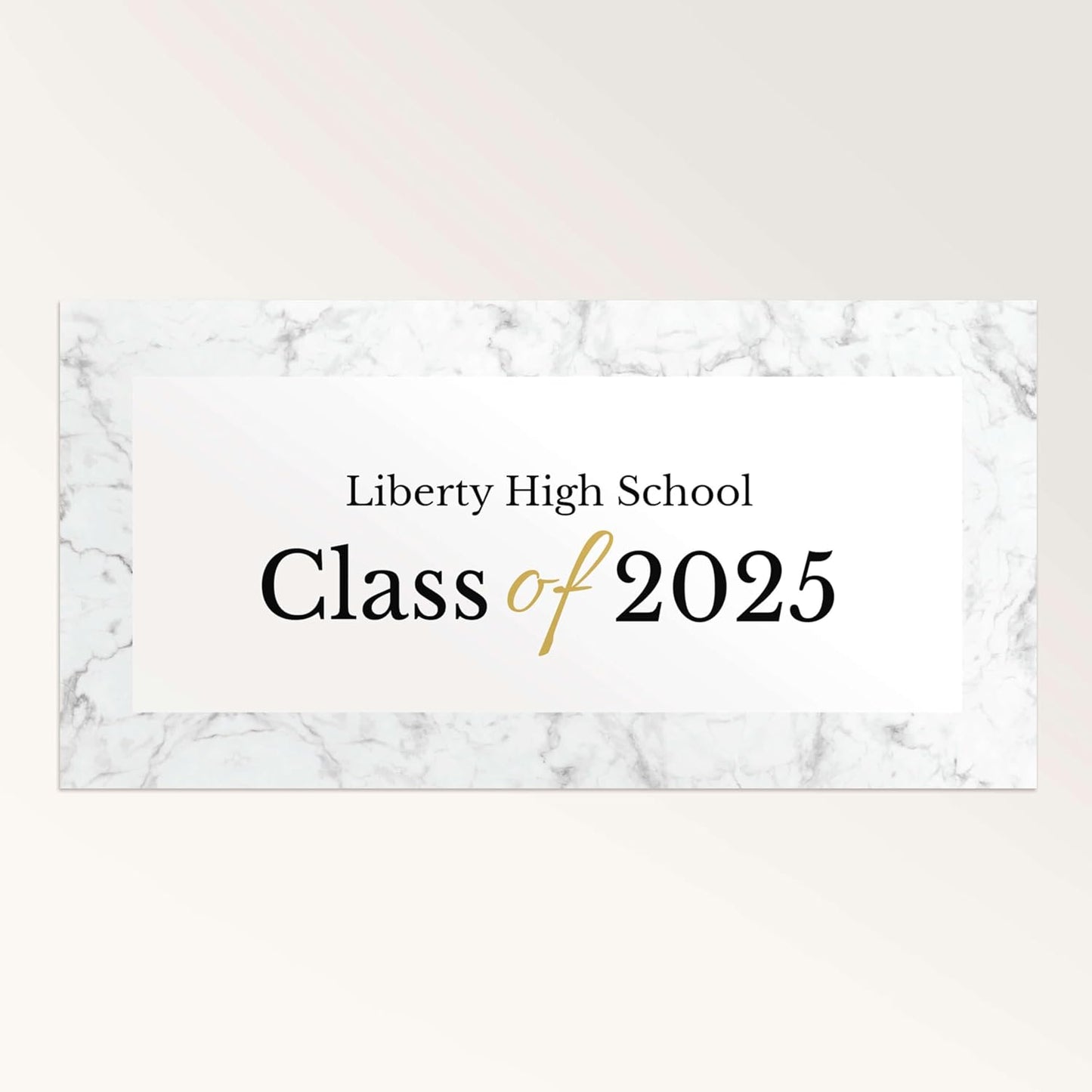 Staples Custom Scrim Vinyl Banner - 72W" x 24L" Quote Banner with 4 Grommets - Durable Outdoor Sign for Events, Promotions, and Business Advertising (Marble)