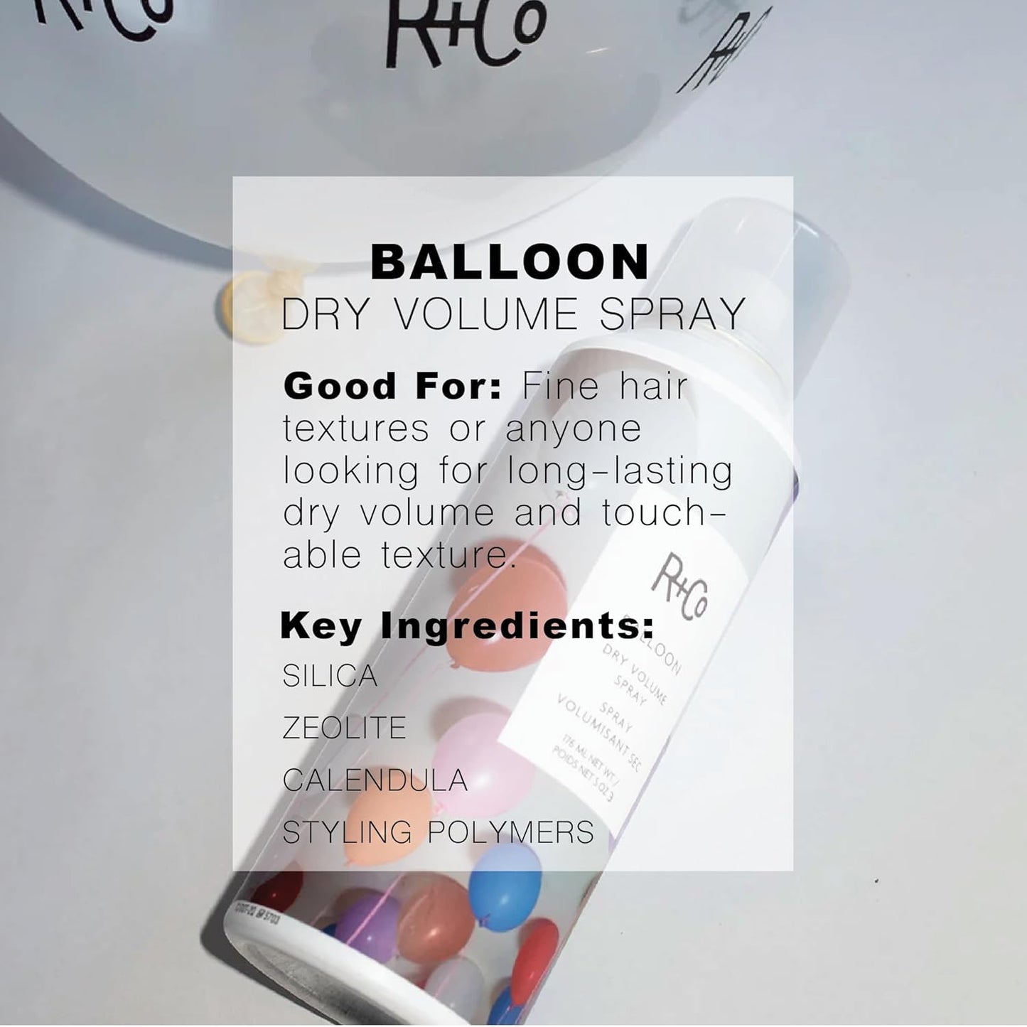 R+Co Hair Spray Set for Volume and Hold | Outer Space & Balloon Hairsprays | Instant Volume and Texture | Lightweight For Long Lasting Hairstyles | Vegan + Cruelty-Free | 9.5 oz + 5 oz (Pack of 2)