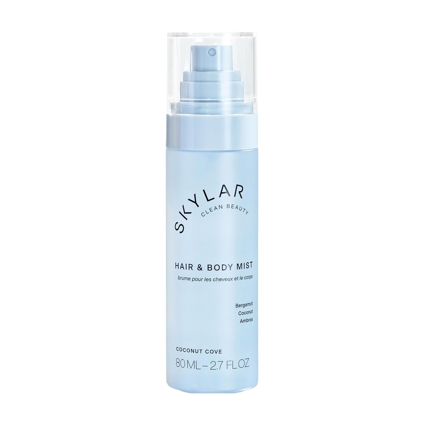 Skylar Coconut Cove Hair & Body Mist | Hypoallergenic & Clean Fragrance | Vegan, Cruelty Free, and Safe For Sensitive Skin | 80 ML, 2.7 Fl Oz