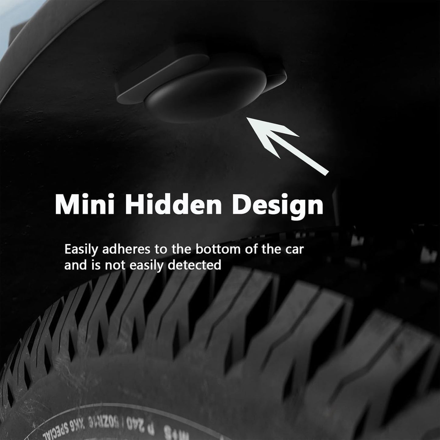 GPS Tracking Device for Vehicles No Monthly Fee,2PCS Real Time GPS Tracker for Car Work with Find My (iOS Only), Mini Car Tracker Device Hidden with Magnetic Case, Black