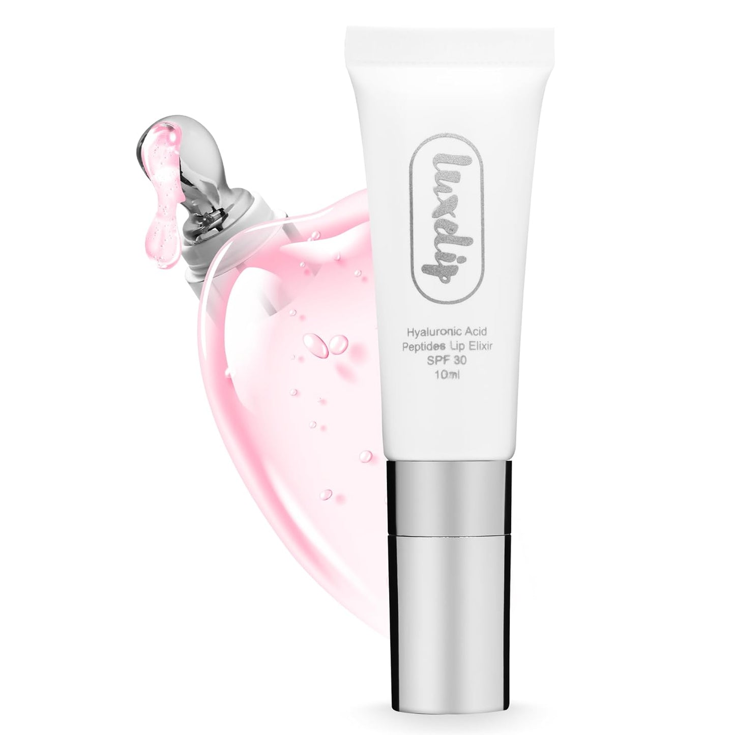 Tinted Lip Balm Elixir for OIder Women, Hydrating Vegan Lip Care with Sheer Color & Moisturizing Glow – Non-Sticky Nourishing, Lip Plumping Treatment for Soft, Smooth Lips (Strawberry 10ml)