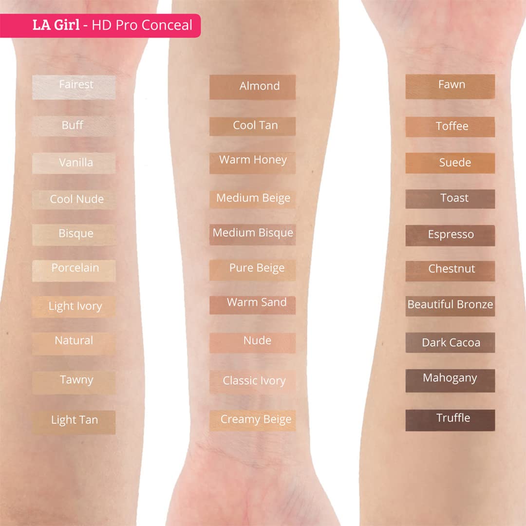 L.A. Girl Pro Conceal HD Concealer, Chestnut, 0.28 Ounce