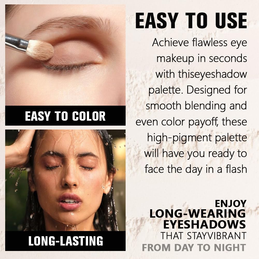 Light Blue Matte Eyeshadow Palette for Women, Single Monochrome Eye Shadow Makeup, Shiny Pressed Powder, Blendable Natural sombras para ojos, Holographic,Vegan,Travel -22
