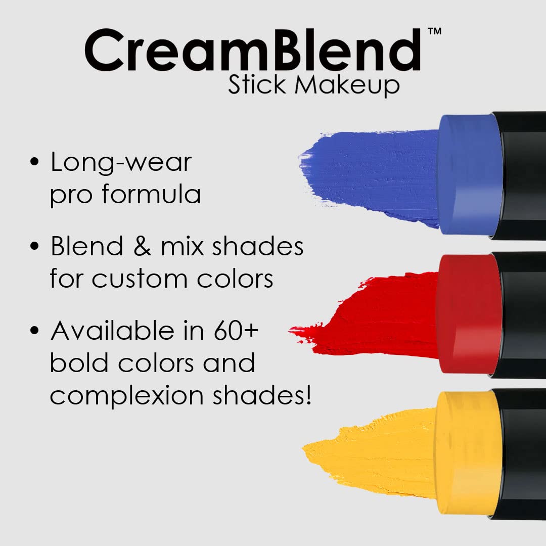 Mehron Makeup CreamBlend Stick | Face Paint, Body Paint, & Foundation Cream Makeup Body Paint Stick .75 oz (21 g) (Pastel Pink)
