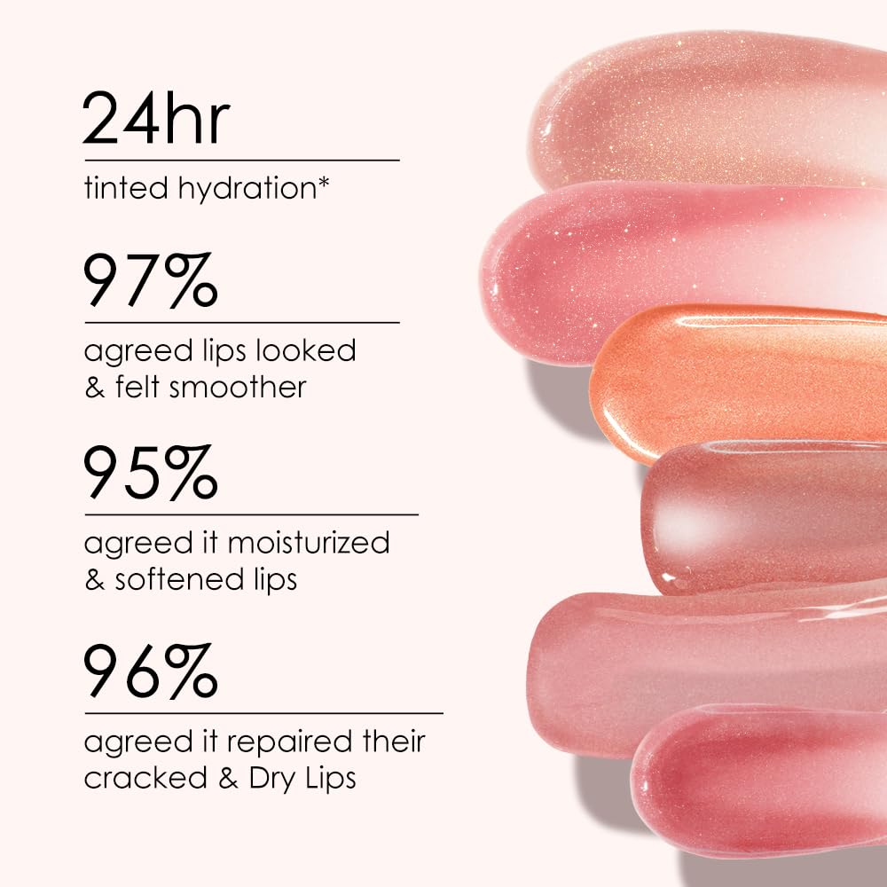 CATKIN Tinted Lip Balm Glitter Lip Stain Ultra Hydrating Lip Moistrurizer Lip Care with Vitamin E Nourishing For Cracked & Dry Lips 0.12 oz C14 Unicorn - Plum