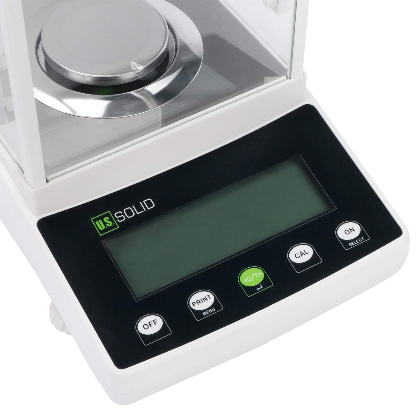 U.S. Solid 0.1mg Analytical Balance, 120g x 0.0001g, Lab Electronic Scale with Automatic Internal Calibration, Electromagnetic Transducer, RS232, Overload Protection, Piece Counting, 4 Weighing Units