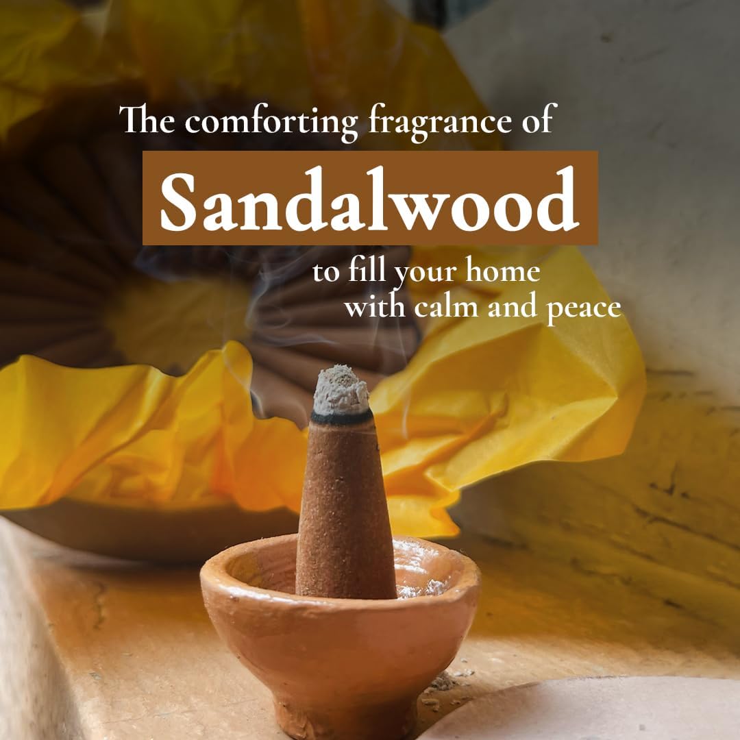बूँद | Boond Fragrances Sandali Dhoop - Pure Sandalwood Incense Cones