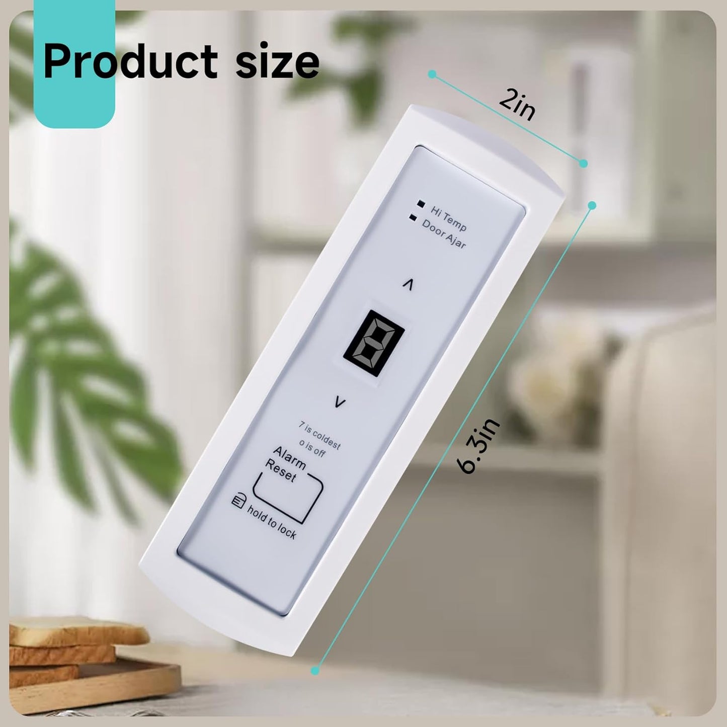Upgraded 297370600 Freezer User Control Display Board Assembly Compatible with Frigidaire & Crosley -Replaces 297241800, 297366100, 297345500, 2020880, PS3502428 Refrigerator Electronic Control Board