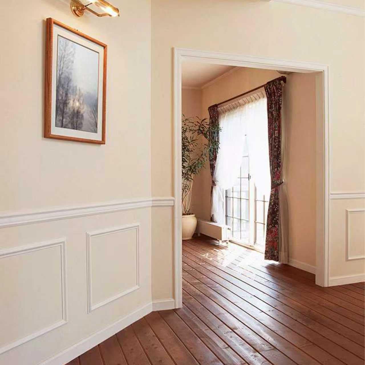 Peel and Stick Wainscoting Panels Kit, 6 Sets 20''x20'' Premade Wall Molding Peel and Stick Panels for Interior Wall Trim, Easy DIY Wainscoting Panels Peel and Stick Decor
