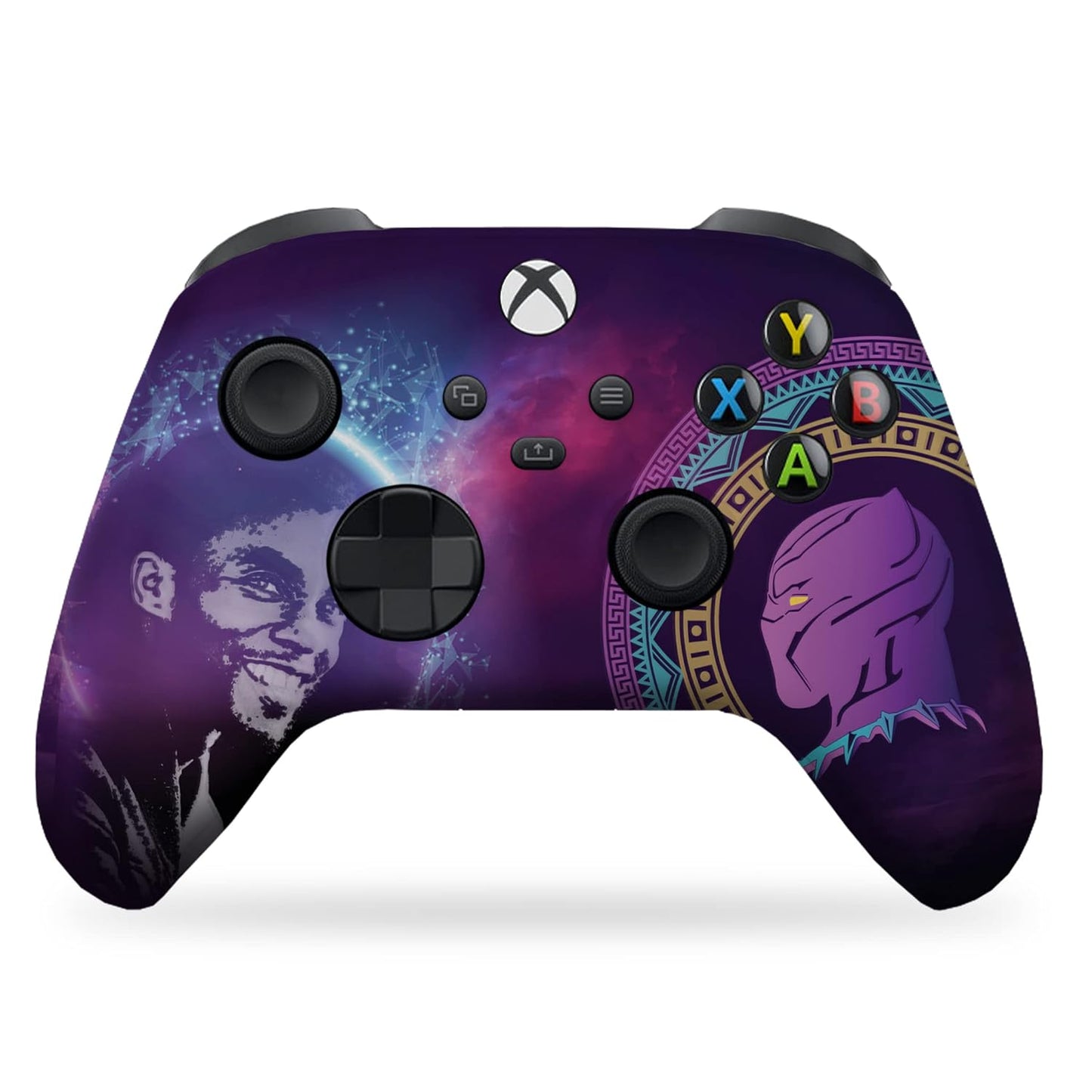 DreamController Blackk Panther Custom X-box Controller Wireless compatible with X-box One/X-box Series X/S Proudly Customized in USA with Permanent HYDRO-DIP Printing(NOT JUST A SKIN) (MODDED)