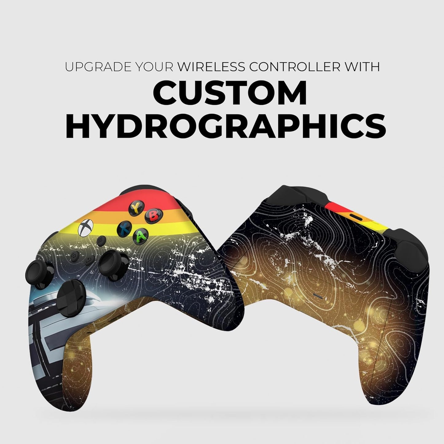 DreamController Cosmic Voyagger Custom X-box Controller Wireless compatible with X-box One/Series X/S Proudly Customized in USA I Permanent HYDRODIP Print(NOT JUST A SKIN)