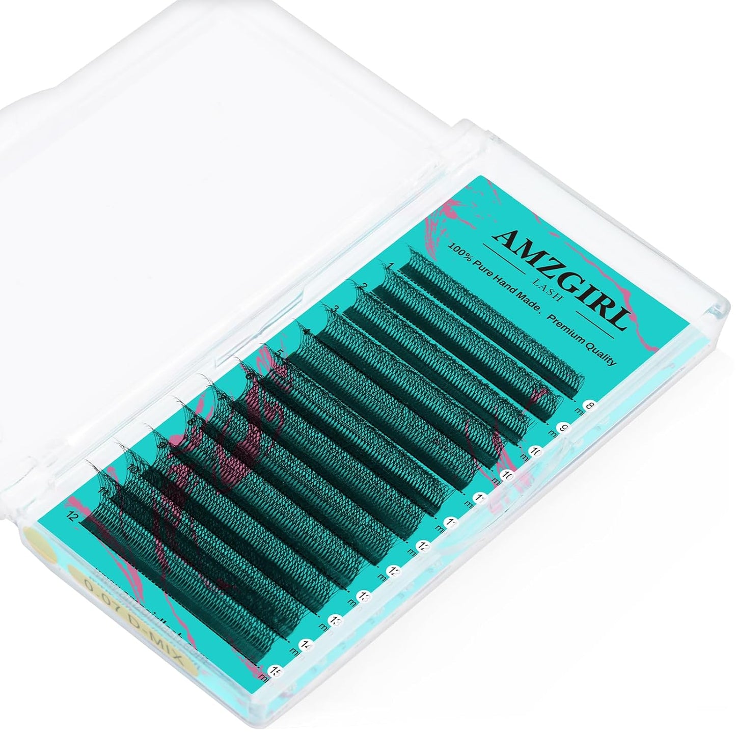 Individual Lashes Cashmere Volume Lash Extensions C Curl 8DW Premade Eyelashes Mixed and Single Tray,Soft and Dense Rapid Blooming Lashes,Eyelash Extensions for Professional Use(8-15mm)