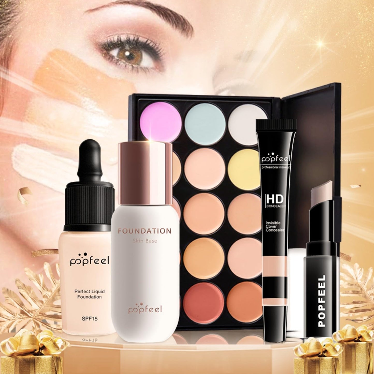 MAEPEOR All In One Makeup Kit 36PCS Makeup Kit for Women Full Kit Multi-Purpose Makeup Set for Beginners or Pros (KIT014C)