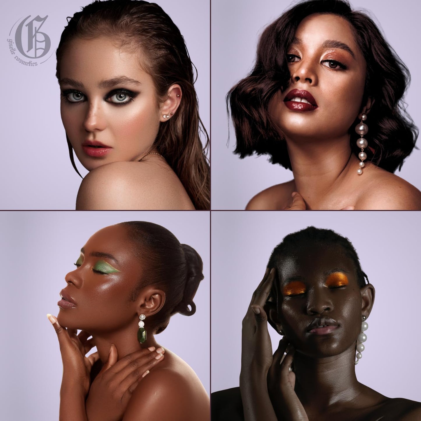 Black Cherry Loose Mineral Eyeshadow Palette - Versatile Make Up Kit with Highlighter Makeup, Glitter, Shimmer, and Colorful Shades
