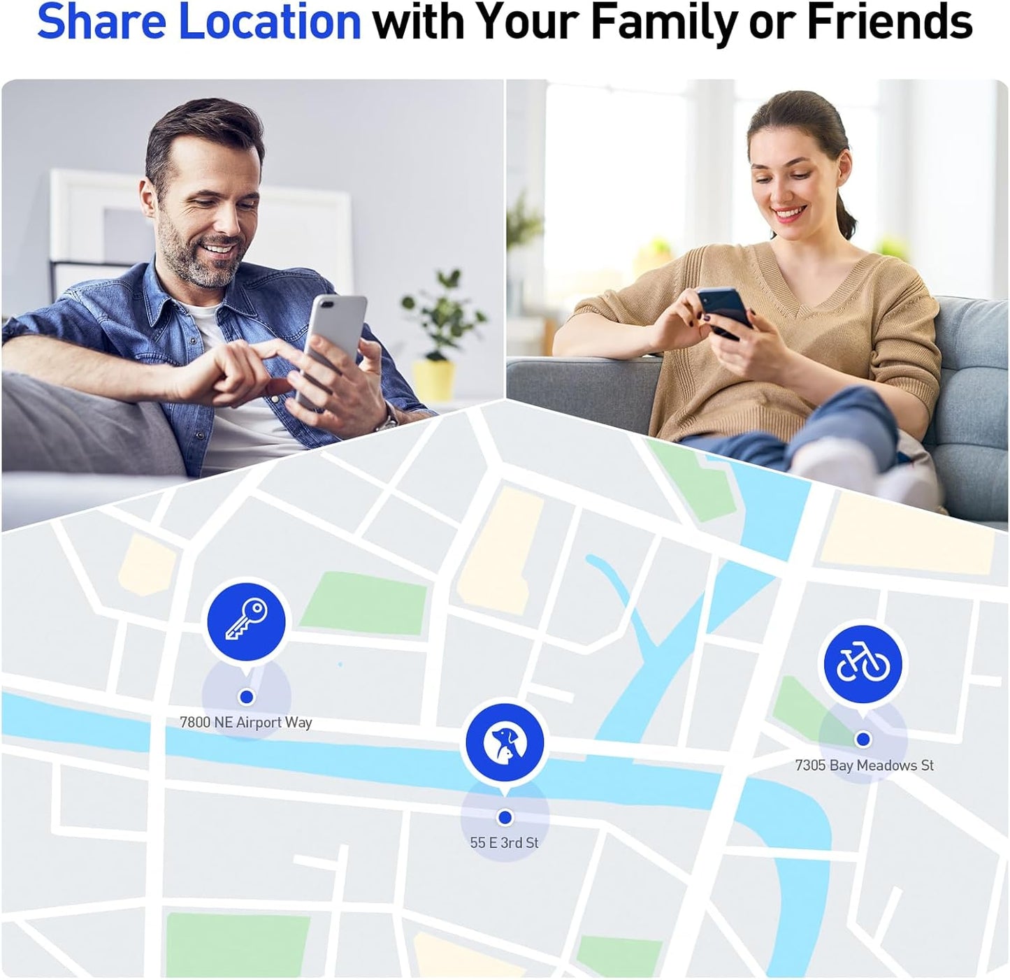 Air Tags-2 Pack Android Tracker Tag, Work with Google Find Hub App (Android Only), Loud Sound, Replaceable Battery, for Keys, Luggage, Suitcase, Backpack, Wallet