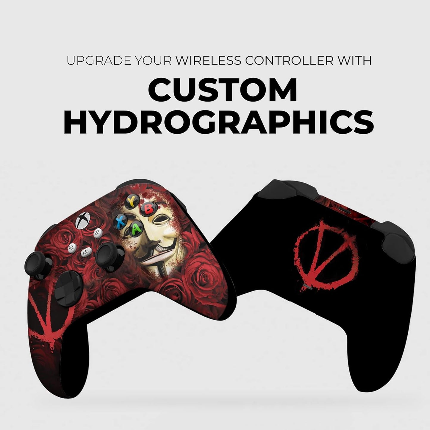DreamController V For Venddeta Custom X-box Controller Wireless compatible with X-box One/Series X/S Proudly Customized in USA with Permanent HYDRO-DIP Printing(NOT JUST A SKIN) (MODDED)